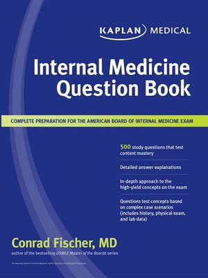 cover image of Kaplan Medical Internal Medicine Question Book